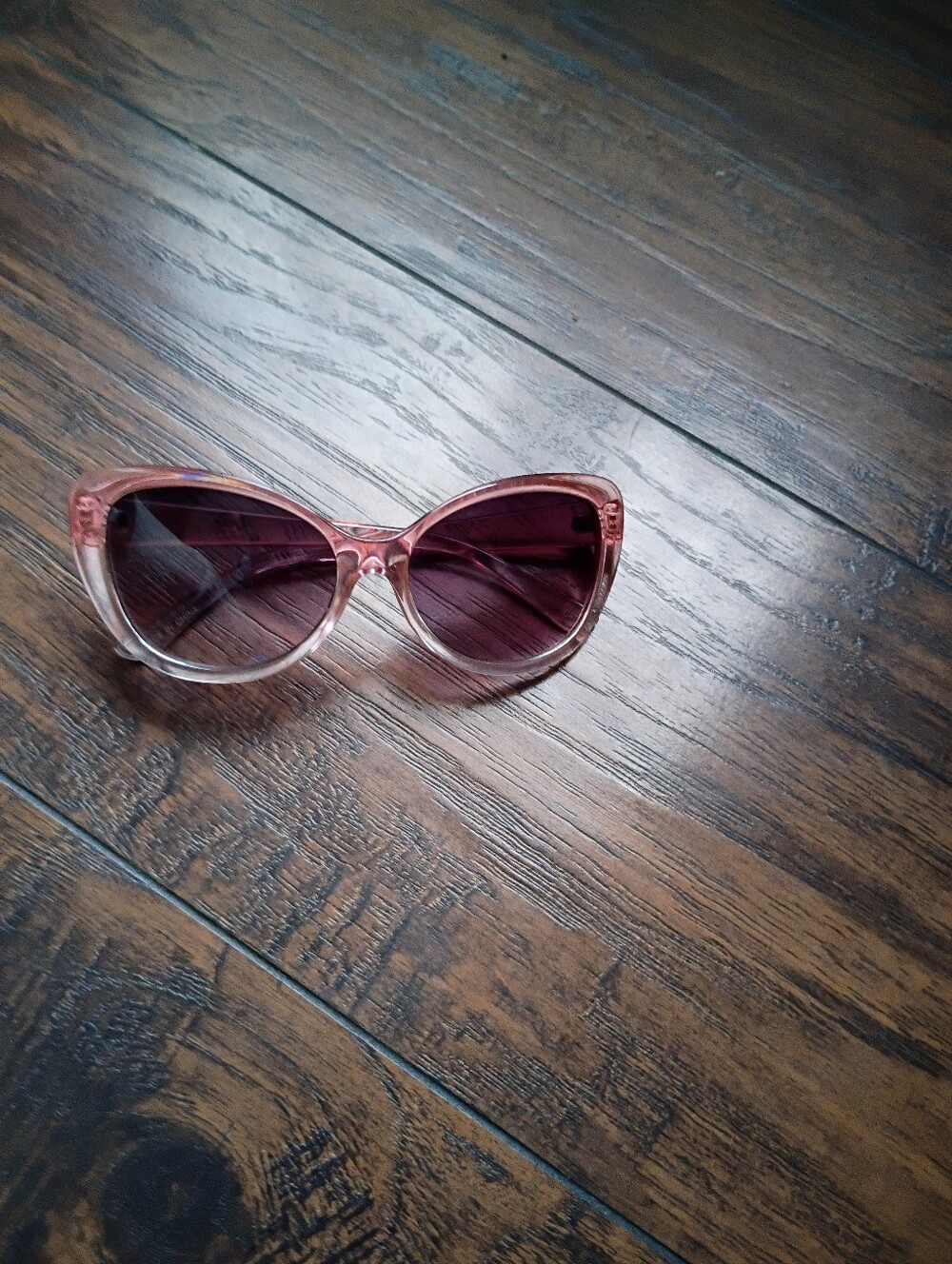 Women's Pink Gradient Cat-Eye Sunglasses